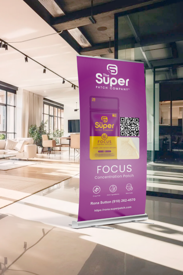 Personalized Focus SuperPatch Banner - Printed & Shipped