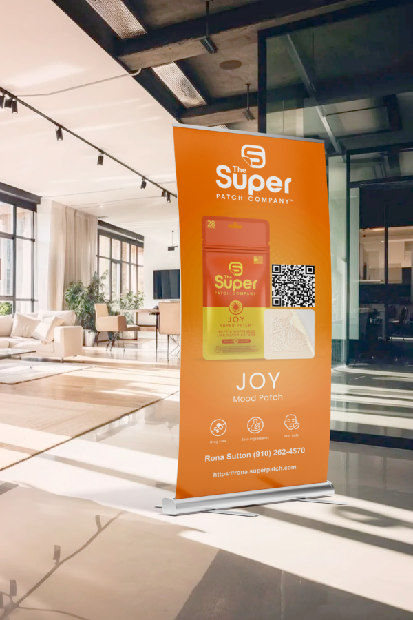 Personalized Joy SuperPatch Banner - Printed & Shipped