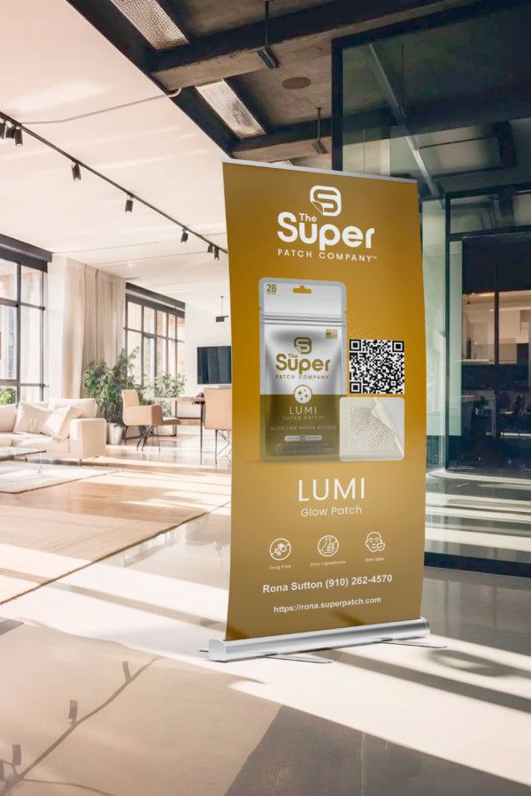 Personalized Lumi SuperPatch Banner - Printed & Shipped