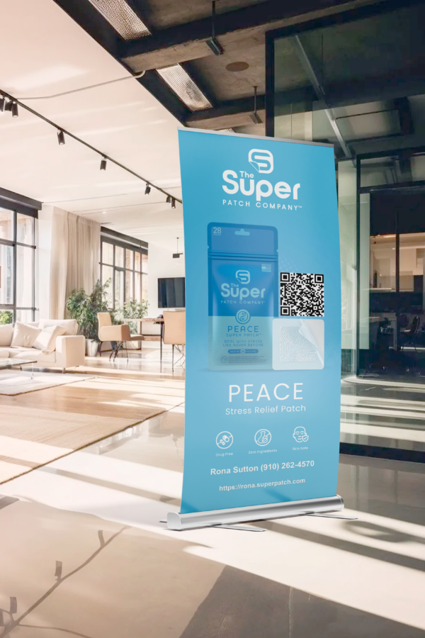 Personalized Peace SuperPatch Banner - Printed & Shipped