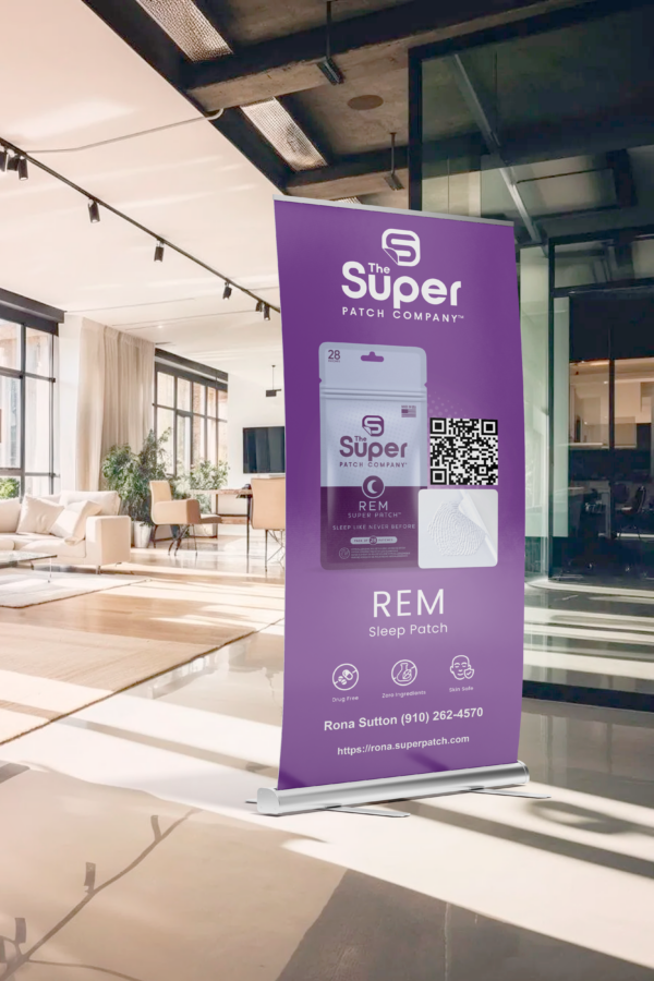 Personalized REM SuperPatch Banner - Printed & Shipped