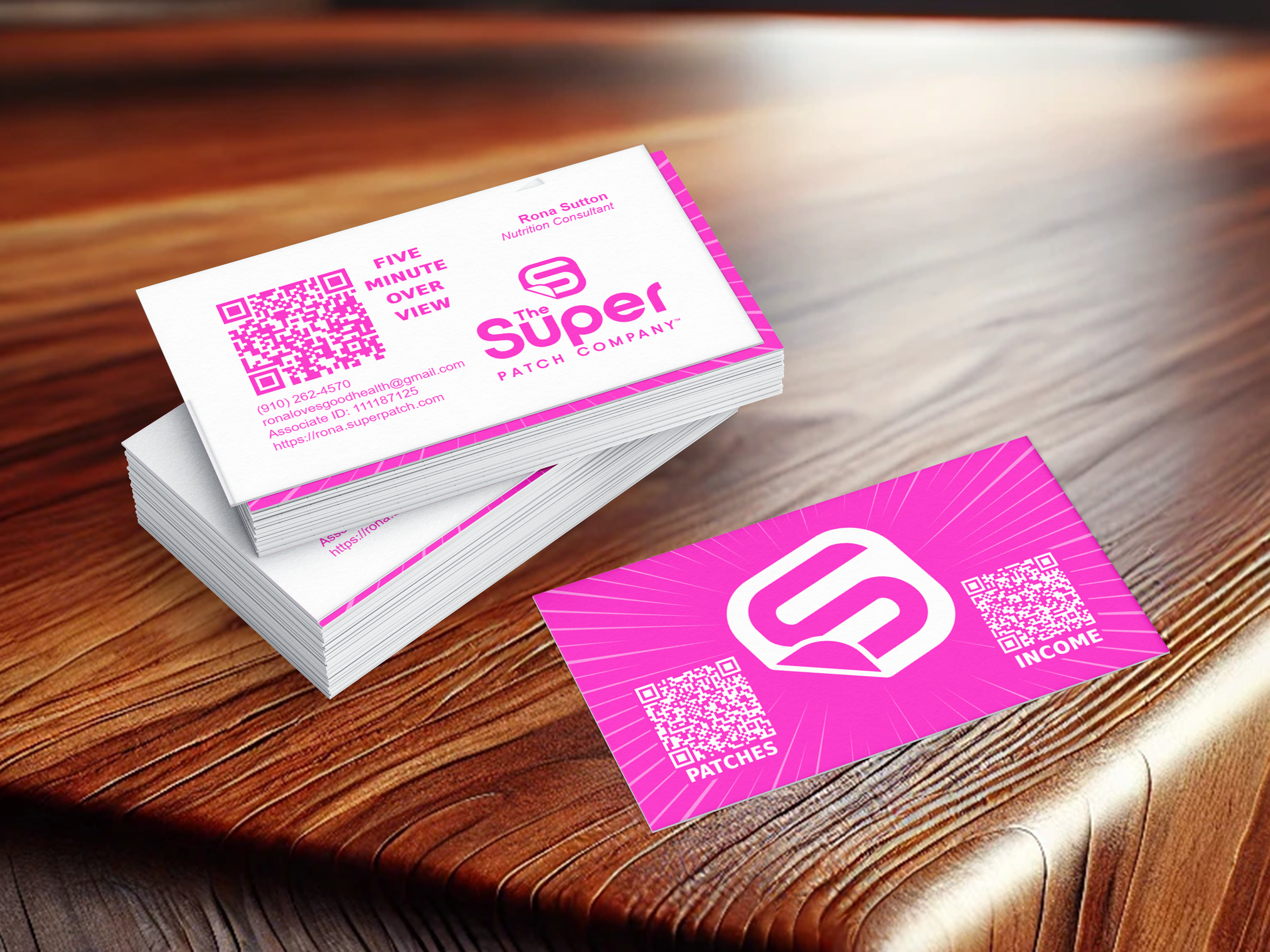 Done For You Customized SuperPatch Representative Business Cards